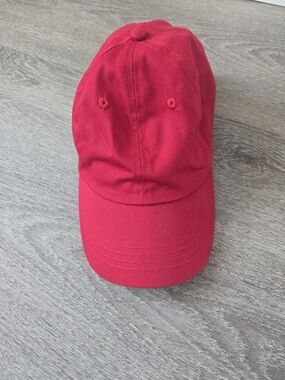 Zara Bright Red Classic Adjustable Baseball Cap Hat Size S-M